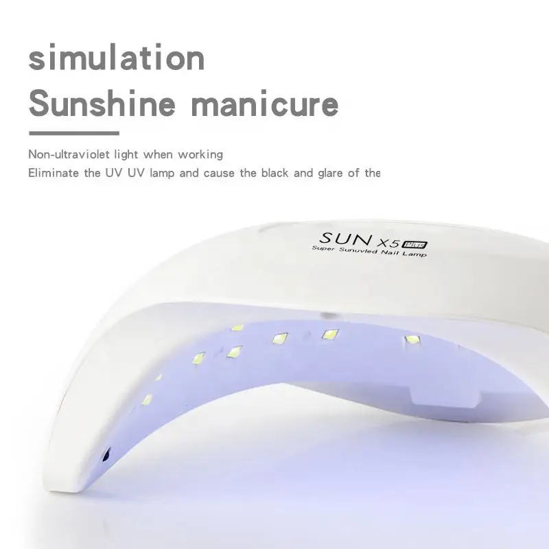 SUN X5 PLUS-lámpara UV LED de 80W para uñas, secador de esmalte de Gel, luz de curado, portátil, recargable por USB, para manicura, color rosa