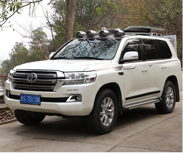 Manufacturer Aviation Aluminum Alloy Cold and Hear Resistant engineering ABS  Car Roof Luggage Rack Car with Spotlight