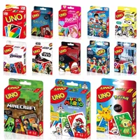 6styles UNO FLIP! Pokemon Board Game Anime Cartoon Pikachu Playing Cards Christmas Card Table Game for Kids Birthday Gift Toy