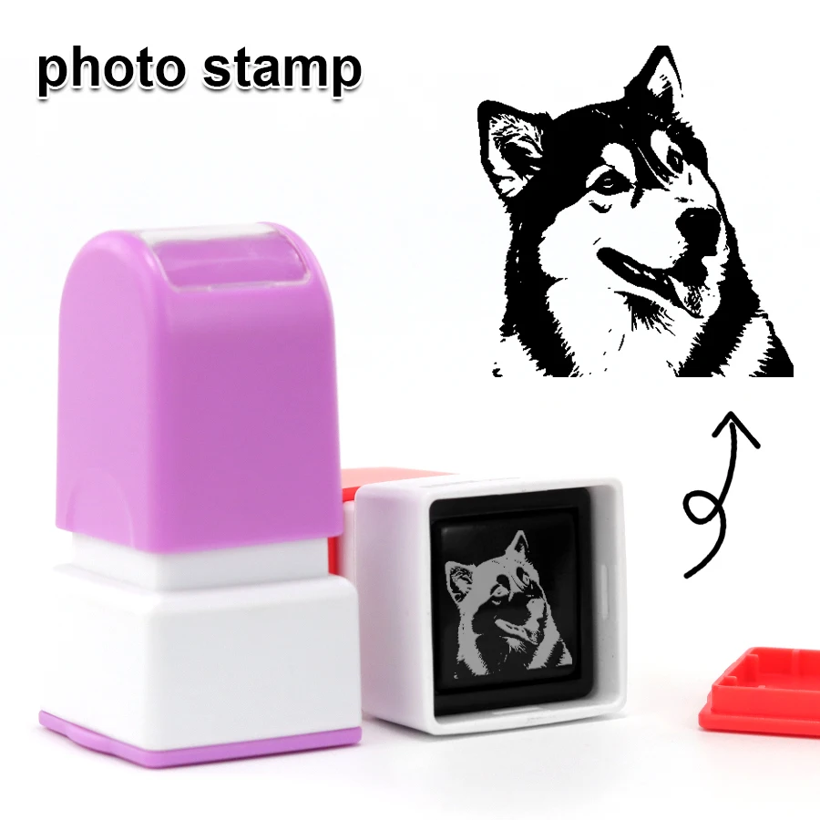 Customized pet portrait stamps, DIY dog shaped stamps, personalized cat and dog souvenirs, gifts, 5-color ink options