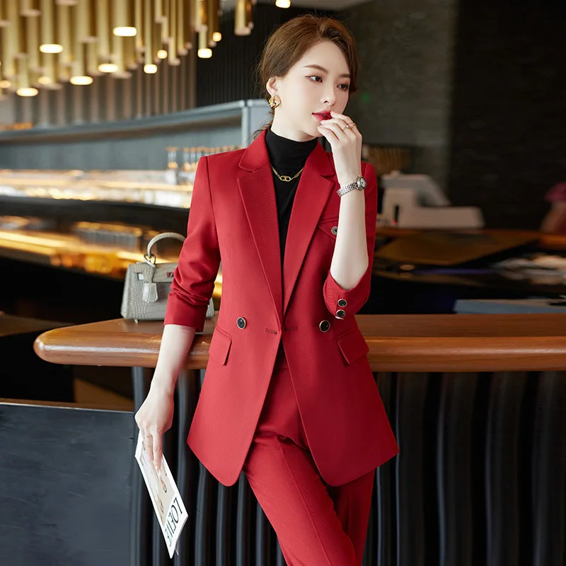 Business Suit Women's Spring and Autumn 2023 New High-End Temperament Formal Wear Workplace Work Clothes Women's Suit Jackets