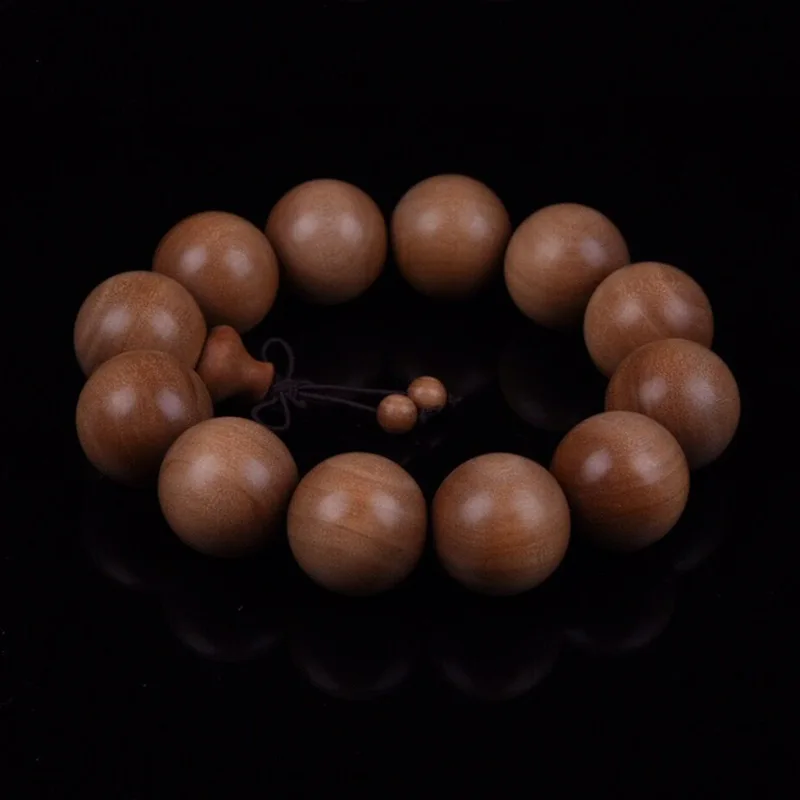 

Genuine Goods India Laoshan Sandalwood Submerged Black Meat Bracelet Old Materials Buddha Beads Rosary Highly Oily Crafts Men's