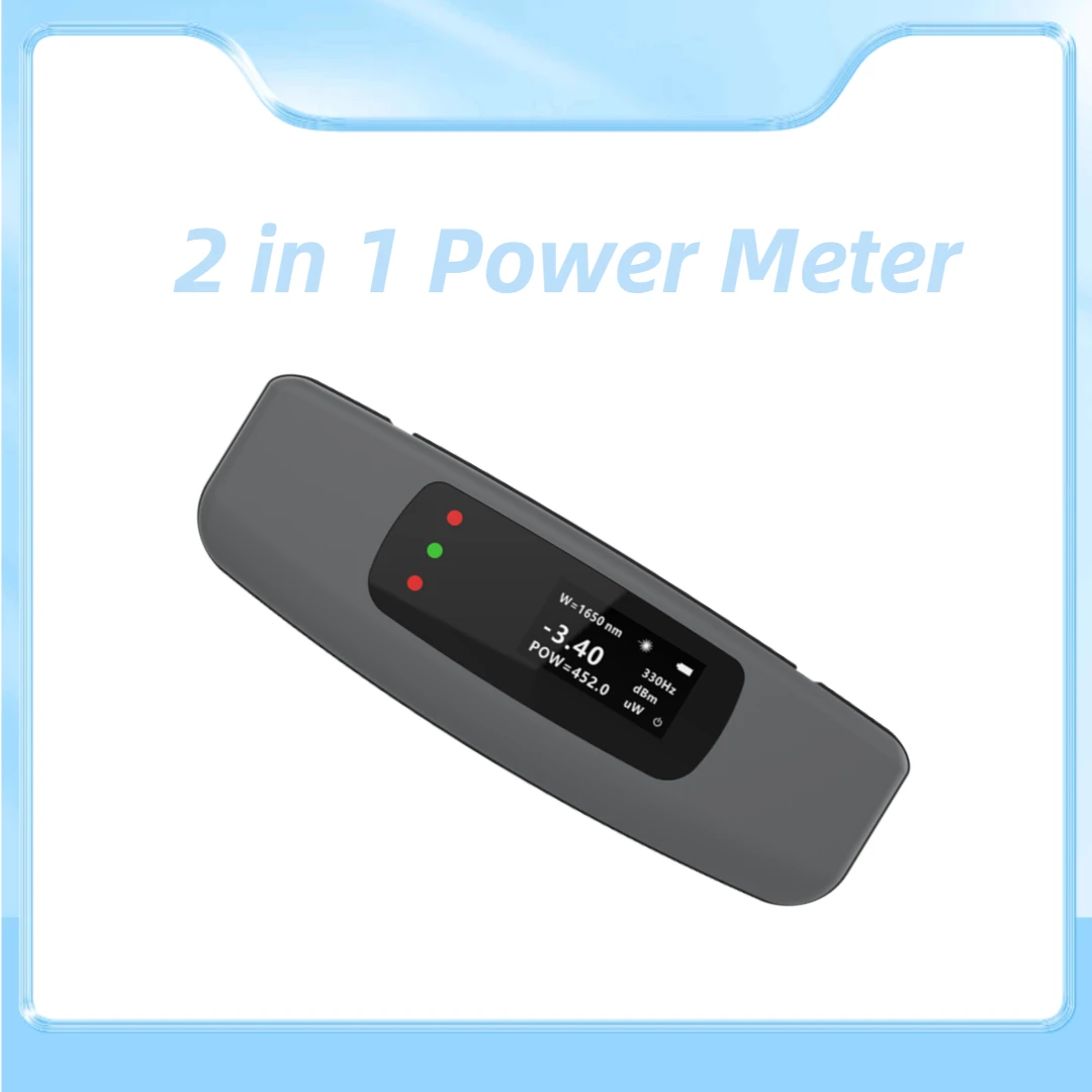 

FTTH 2023New 2 in 1 Mini Rechardgeable Optical Power Meter with VFL -70~+10dBm/-50~+26dBm Visual Fault Locator 2/5/10/20/30/50mw