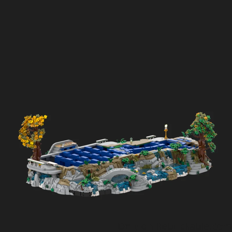 منتج جديد رائع MOC بنة حلقة المشهد نموذج Ruiwen قاعدة التوسع التكنولوجيا وحدات لعبة الأطفال لتقوم بها بنفسك التجميع