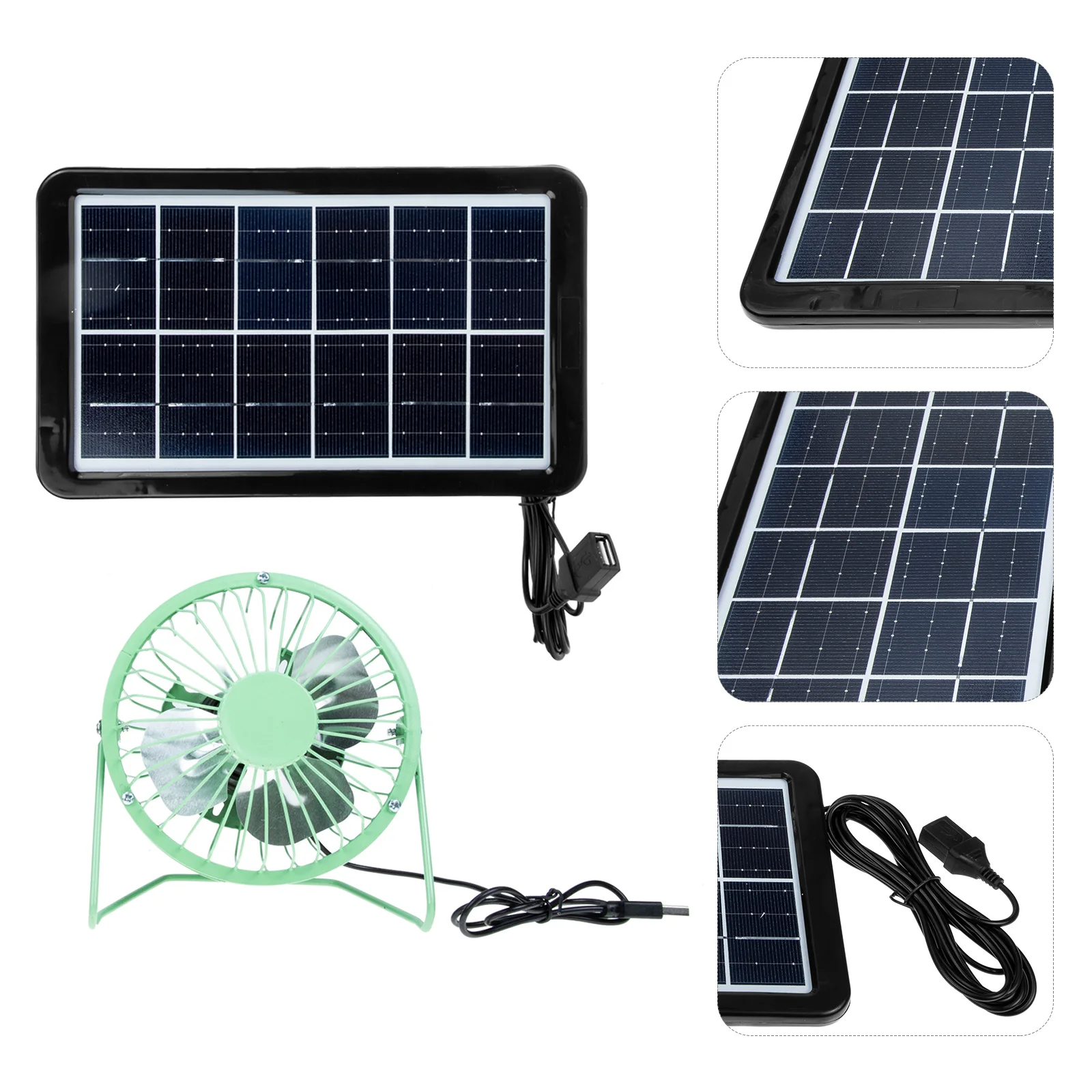 

1 set 1 Set Solar Powered Cooling Rechargeable Usb Desktop Air Cooler Portable For Home Office Air Circulator Solar Lightweight