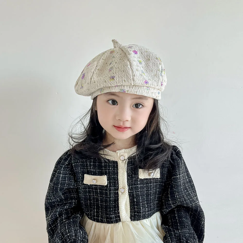 

Children's Beret Spring Autumn Fashionable Pumpkin Hat Black Infant Baby Winter Hats Caps For Kids 1-4 Years