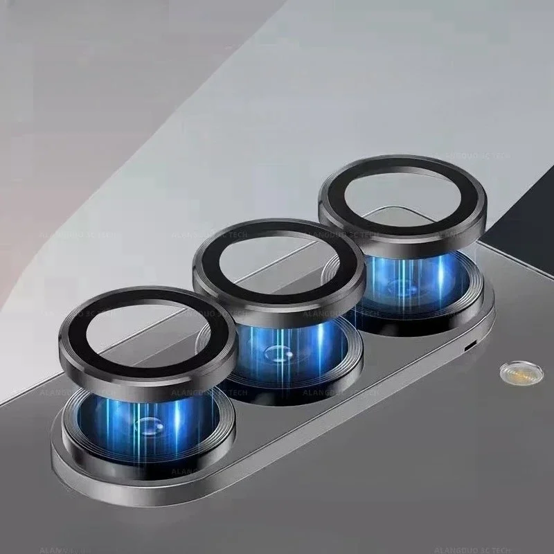 HD المتكاملة حلقة معدنية عدسة الكاميرا غطاء للحماية لسامسونج غالاكسي Z أضعاف 7 6 5 4 المضادة للخدش الزجاج المقسى طبقة حماية