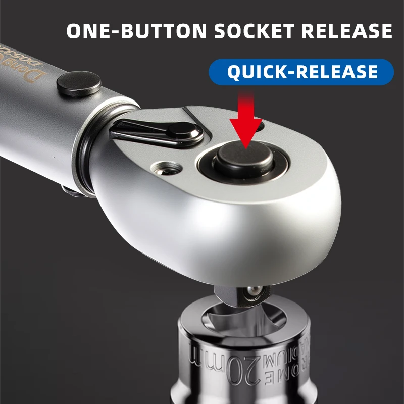 5-60N.m Torque Wrench 3/8 Inch Square Drive Torques Key ±3% High Precision Torque Wrench Professional Bicycle Automotive Tool