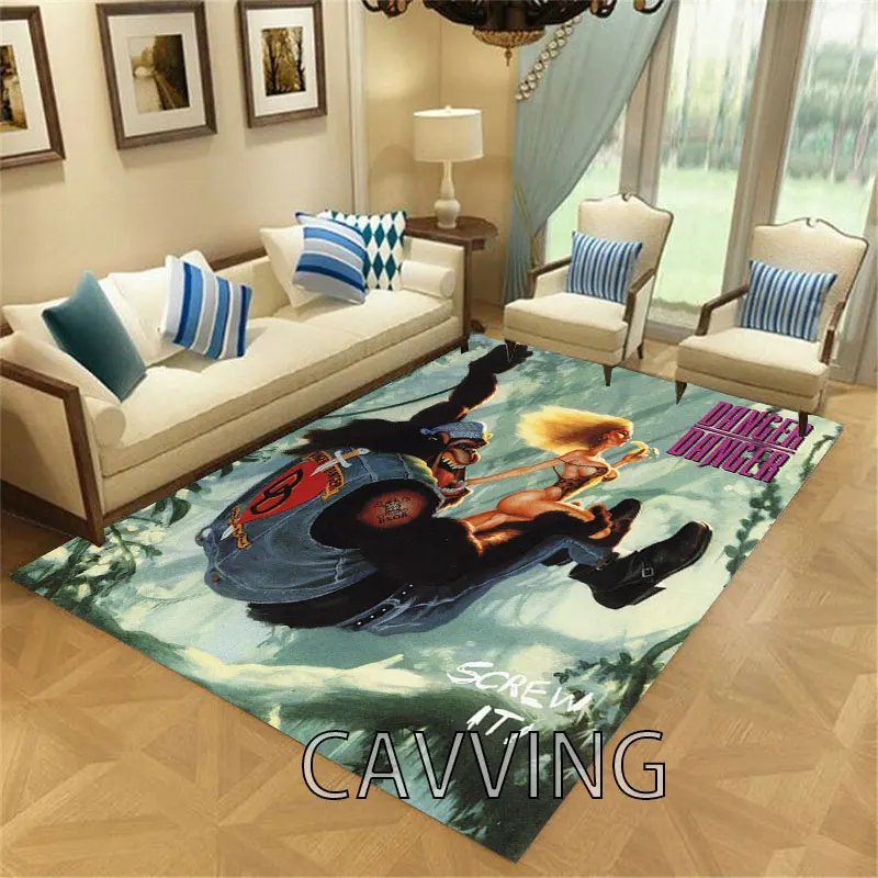 Danger Danger Rock 3D Print  Carpets Flannel  Rugs Anti-slip Large Rug Carpet Home Decoration for Living Room Bedroom Home Decor