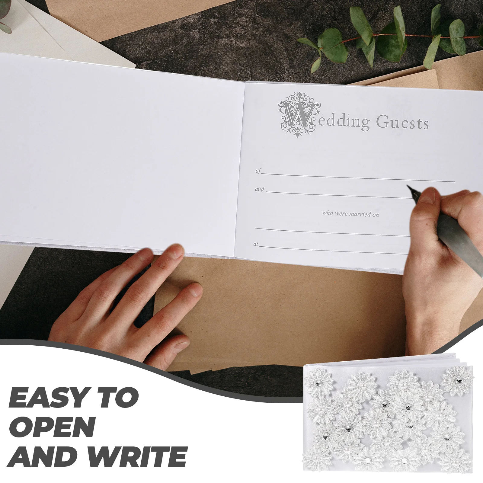 

Книга для подписей гостей на свадьбу, элегантная книга для записи подписей гостей на свадебную вечеринку, банкет, или мероприятие в честь рождения ребенка.