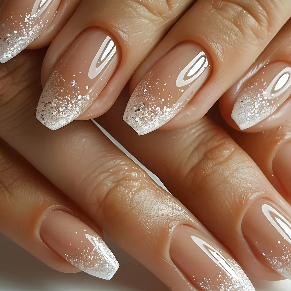 24Pcs False Nails F… - image