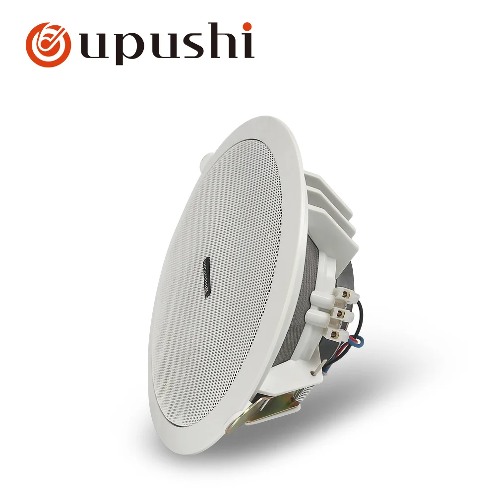 Oupushi smart home sound system bluetooth in wall amplifier 2*25W stereo digital mini AMP with 6.5 inch ceiling speakers 6W