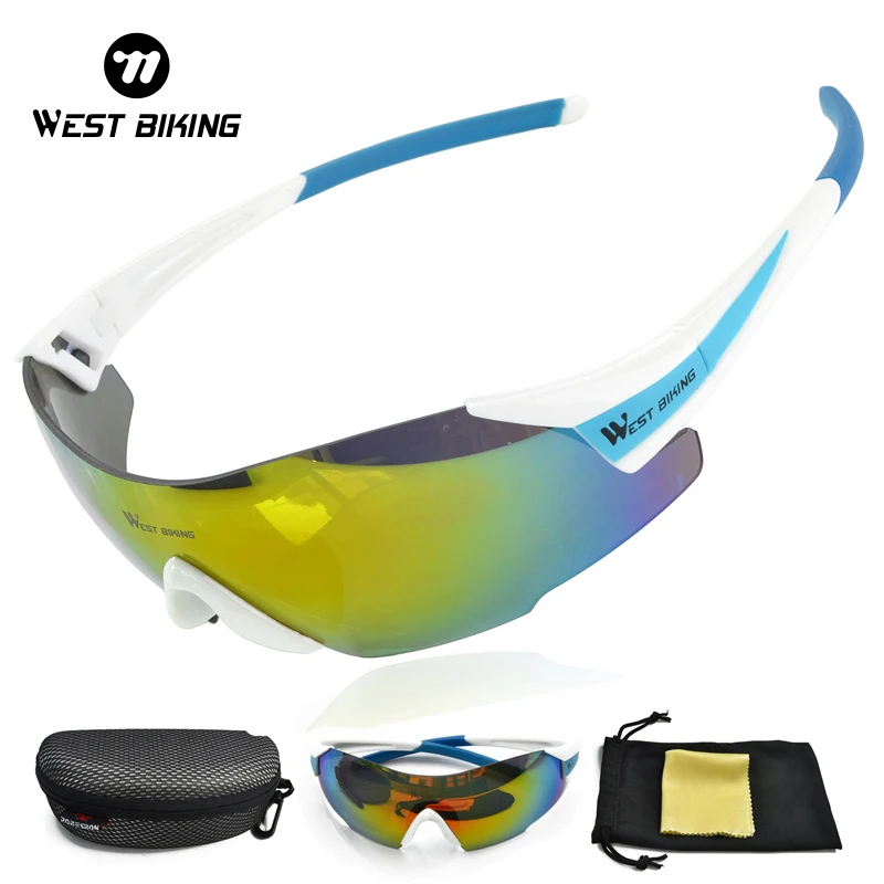 WEST BIKING Men Cycling Sunglasses Road Bike Cool Biking Sunglasses UV400 Multicolor Sport Motorcycle Windproof Sunglasses