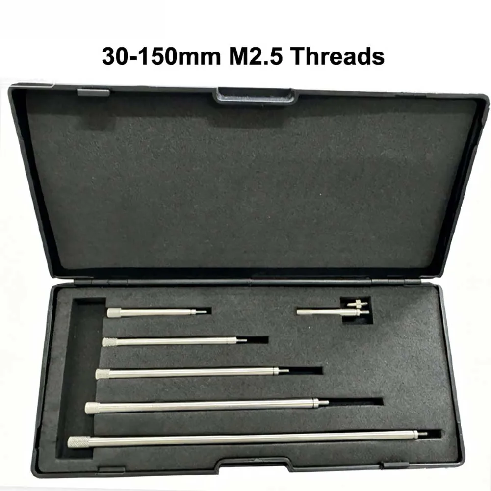6pcs Digital Indicator Extension Stem Rod Set 30-100mm For Digital Indicators  Hand Tool Power Tool Accessories