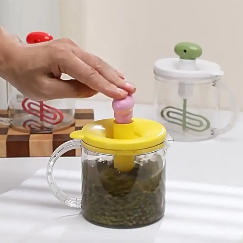 

Press-Type Manual Mixing Cup Clear Large Capacity Manual Egg Beater Sturdy Stirring Eggs Egg Mixing Cup Kitchen Gadget