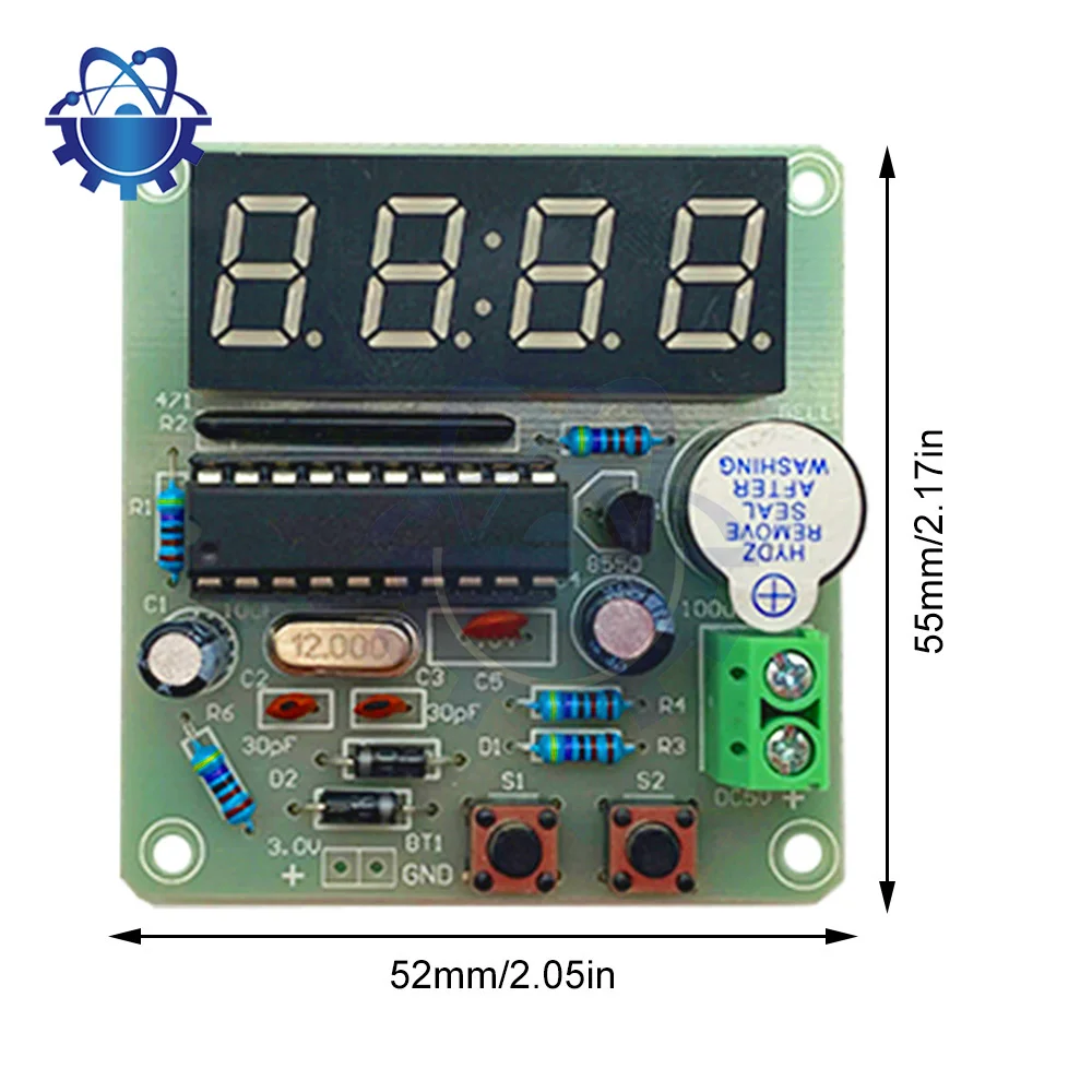 DIY Electronic Clock kit 4 Digital Tube LED time Display DIY soldering Project for Education and DIY Craft for Arduino