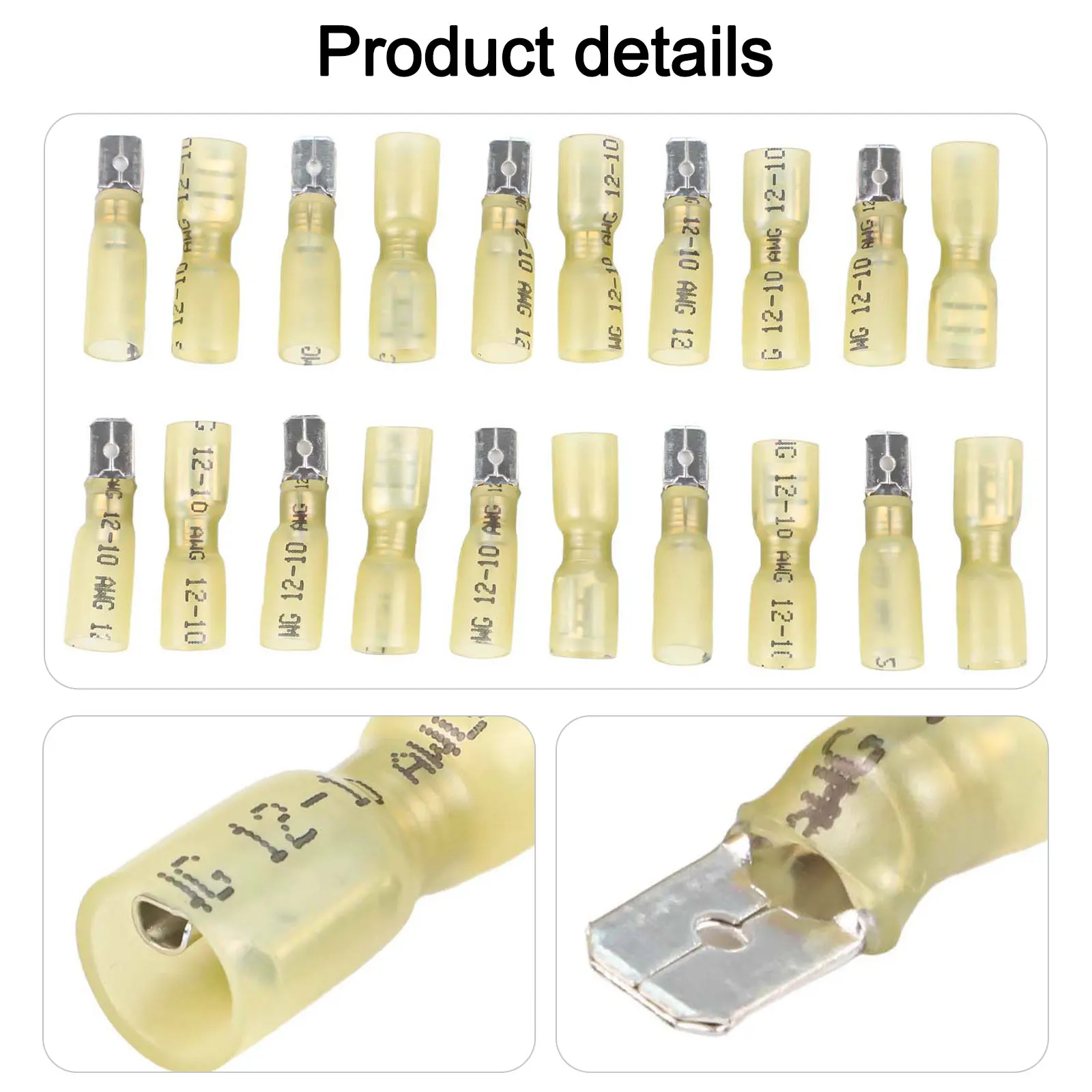 Electrical Projects Boat Repairs AWG 16-14 Connectors Electrical Butt Connectors Easy Installation High-Quality Materials