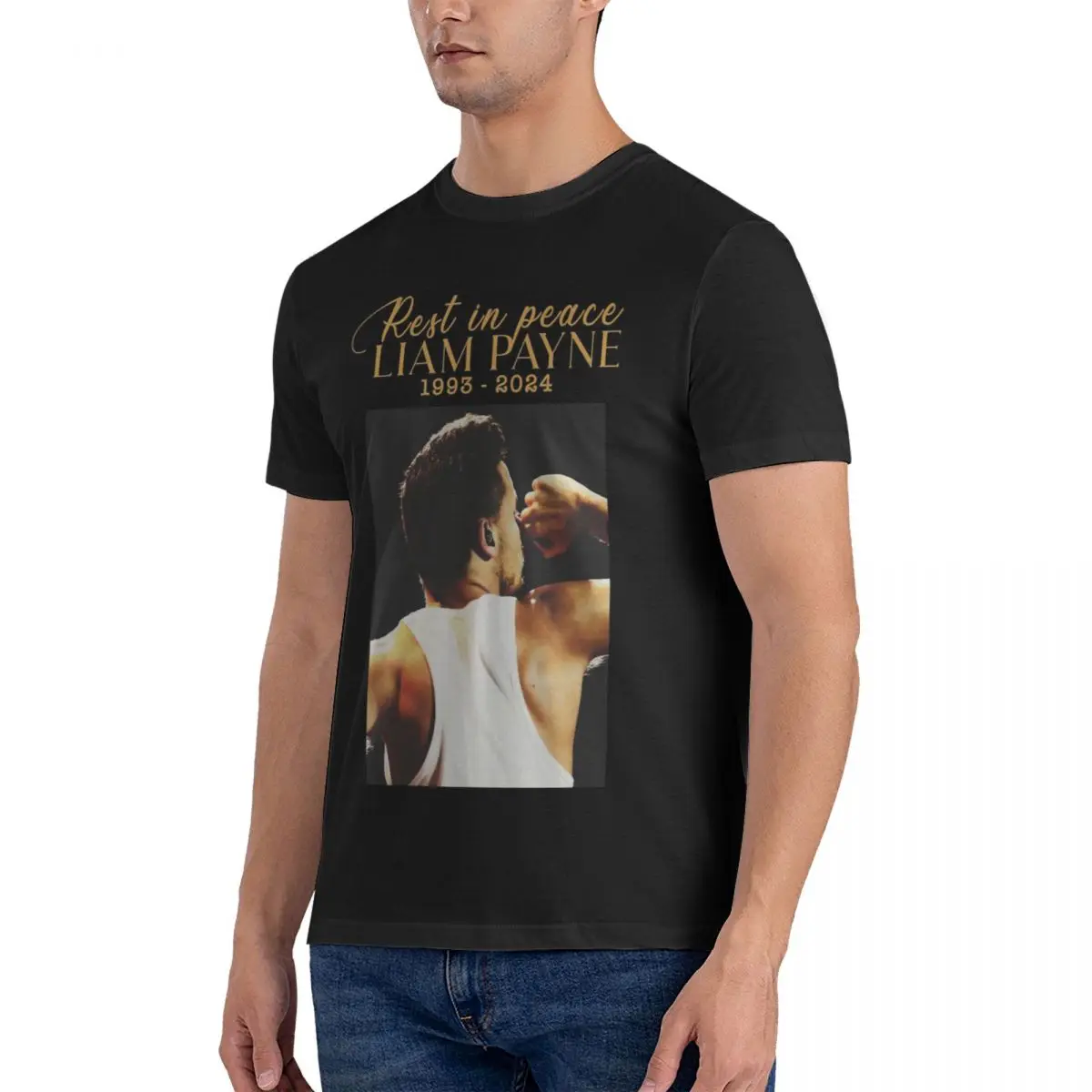 Rest In Peace Liam Vintage T-Shirts Men Liam Payne Pure Cotton Tees Round Collar T Shirts Clothes official-website tops fugees