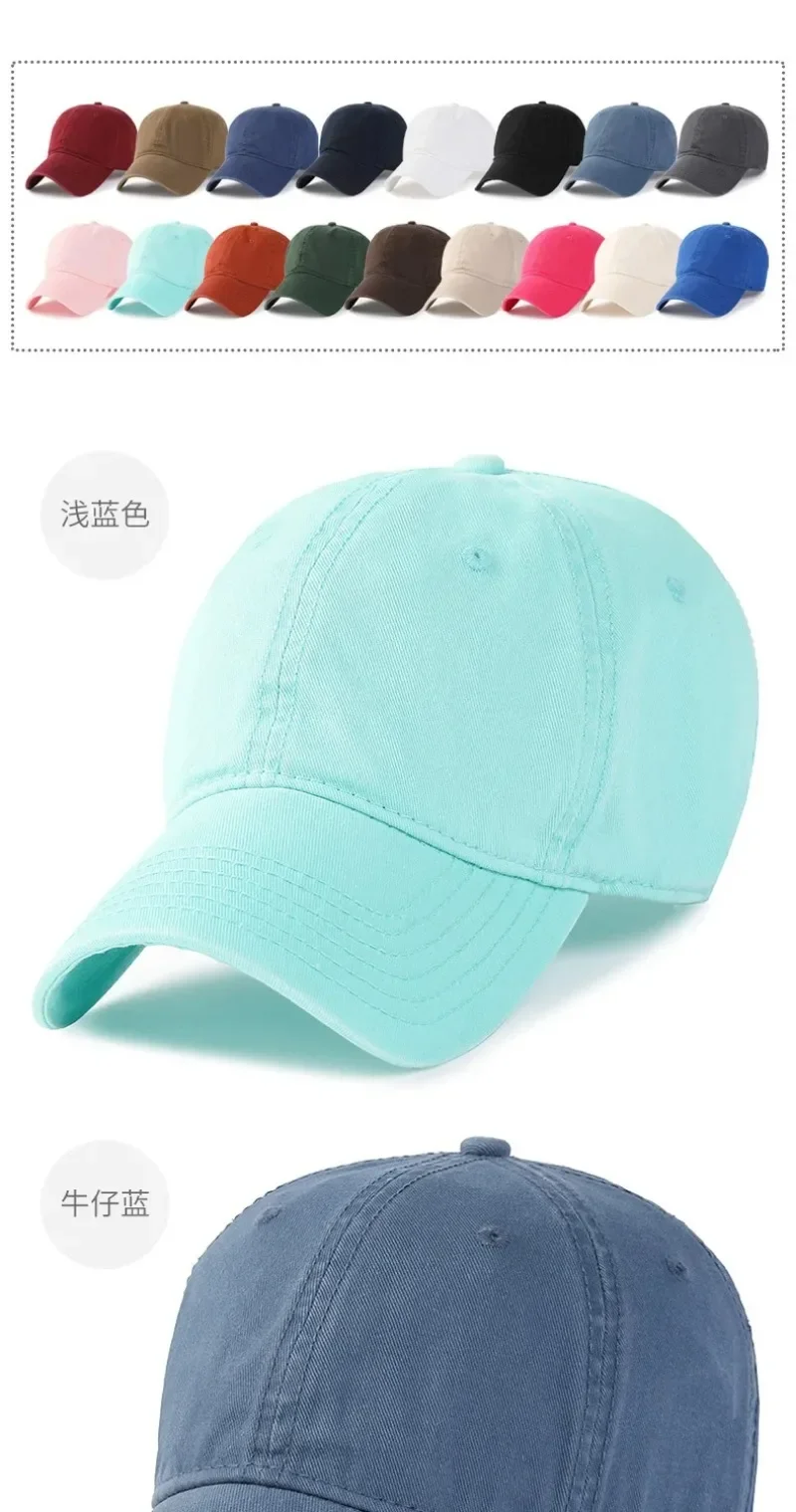 Neue Einfarbig Große Größe 63 cm Weiche Baumwolle Baseball Caps Männer Klassische Plus Snapback Kappe Damen Hohe Qualität Golf sonnenhut 59-62 cm – Detail 6