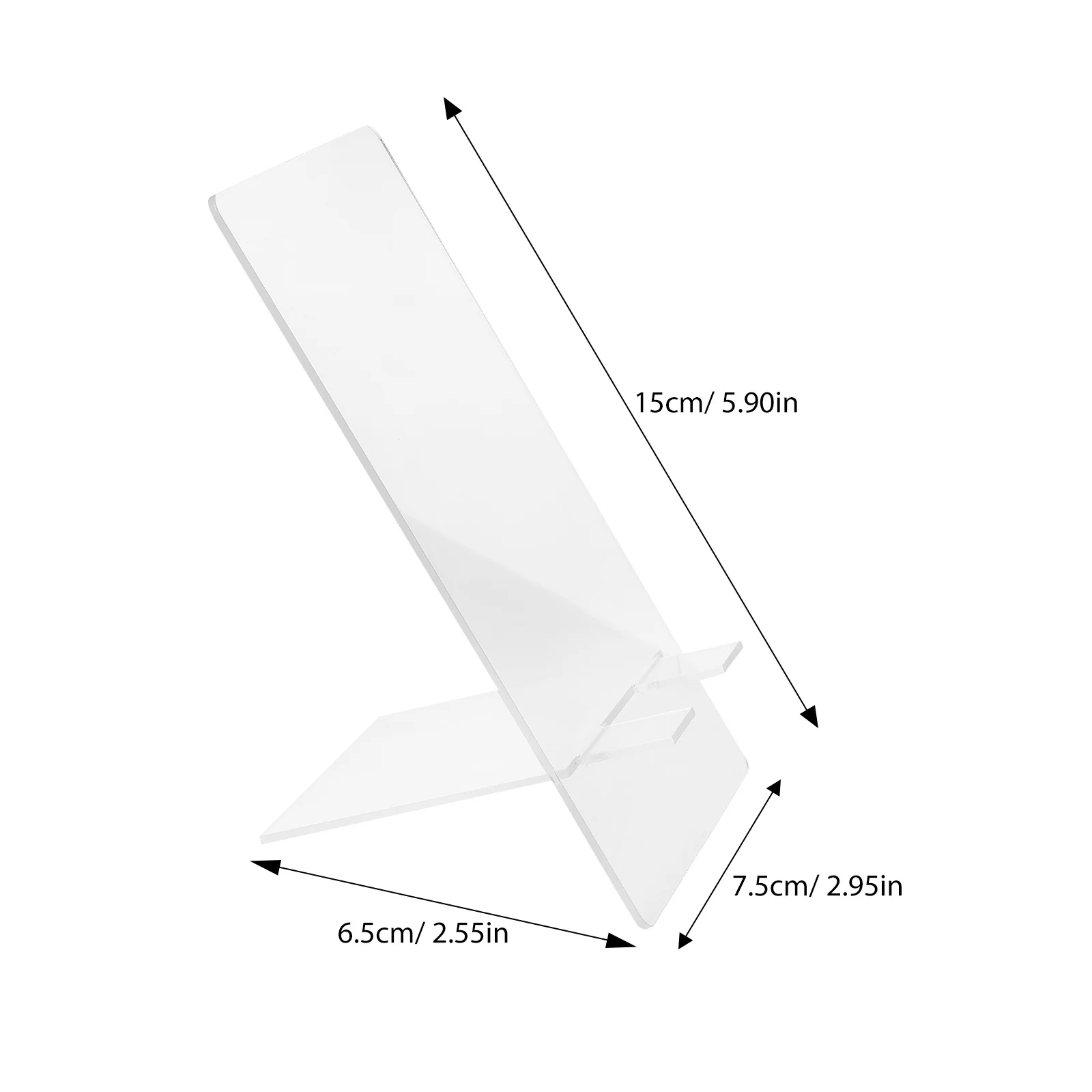 2Pcs Multi-Function Acrylic Writing Board Clear Desktop Memo Board for Home School Office Decor Office Supply Home Supply