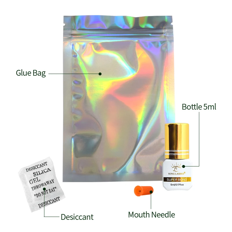 Song Lashes 5ml/10ml 1-2 Second Fast Drying Strong Lashes Glue Low Smell Makeup Tools for Eyelash Extension