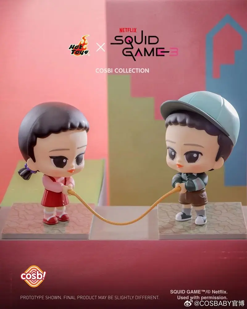 

Hot Toys Squid Game Genuine Mini Collectible Doll Blind Box Cosbi Surprise Desktop Decorations Garage Kit Trendy Birthday Gifts