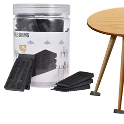 Calços de mesa 36 pces niveladores de móveis ajustáveis cunha de nível durável para almofadas de pés de móveis de melhoria doméstica para fixação wobbly