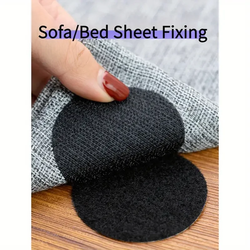 

2/5/10/30 пар прочных самоклеящихся застежек с крючками, коврик для ковров, противоскользящие ленты, двусторонние наклейки, аксессуары для дома