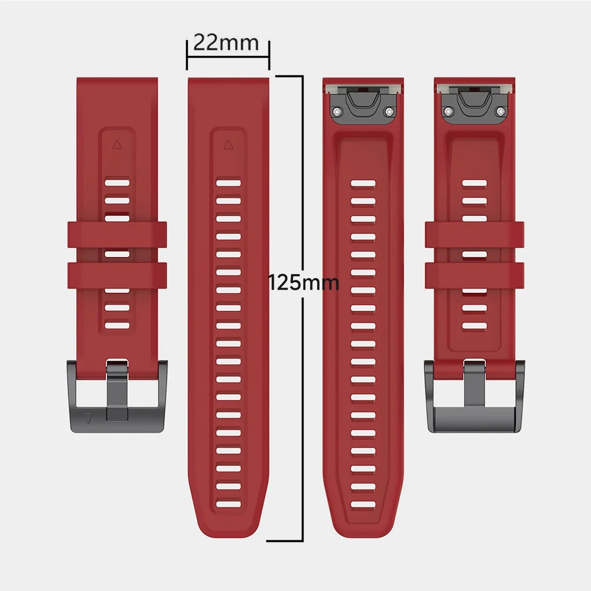 QuickFit 22mm 26mm Strap for Garmin Epix Gen 2 Silicone Band for Garmin Fenix 7 7X 5Plus 6XPro Enduro 2 Bracelet Watchband