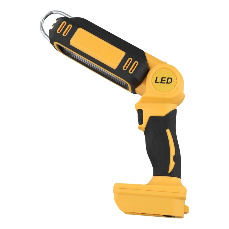 Outdoors Electric Highlight Adjustable Brightness Multifunction Folding LED Work Light For Dewalt 18V Battery