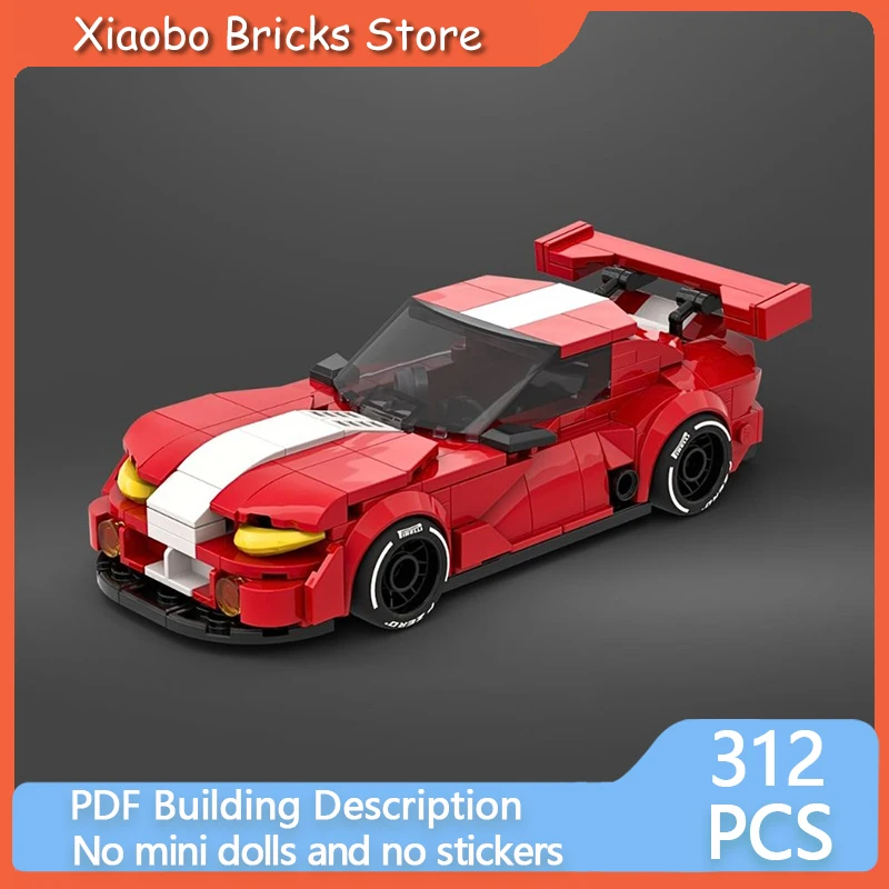 

Гоночная модель городского автомобиля MOC, конструктор из строительных блоков, спортивный автомобиль GTSR, модульная технология, подарки, праздничный набор для сборки, детские игрушки