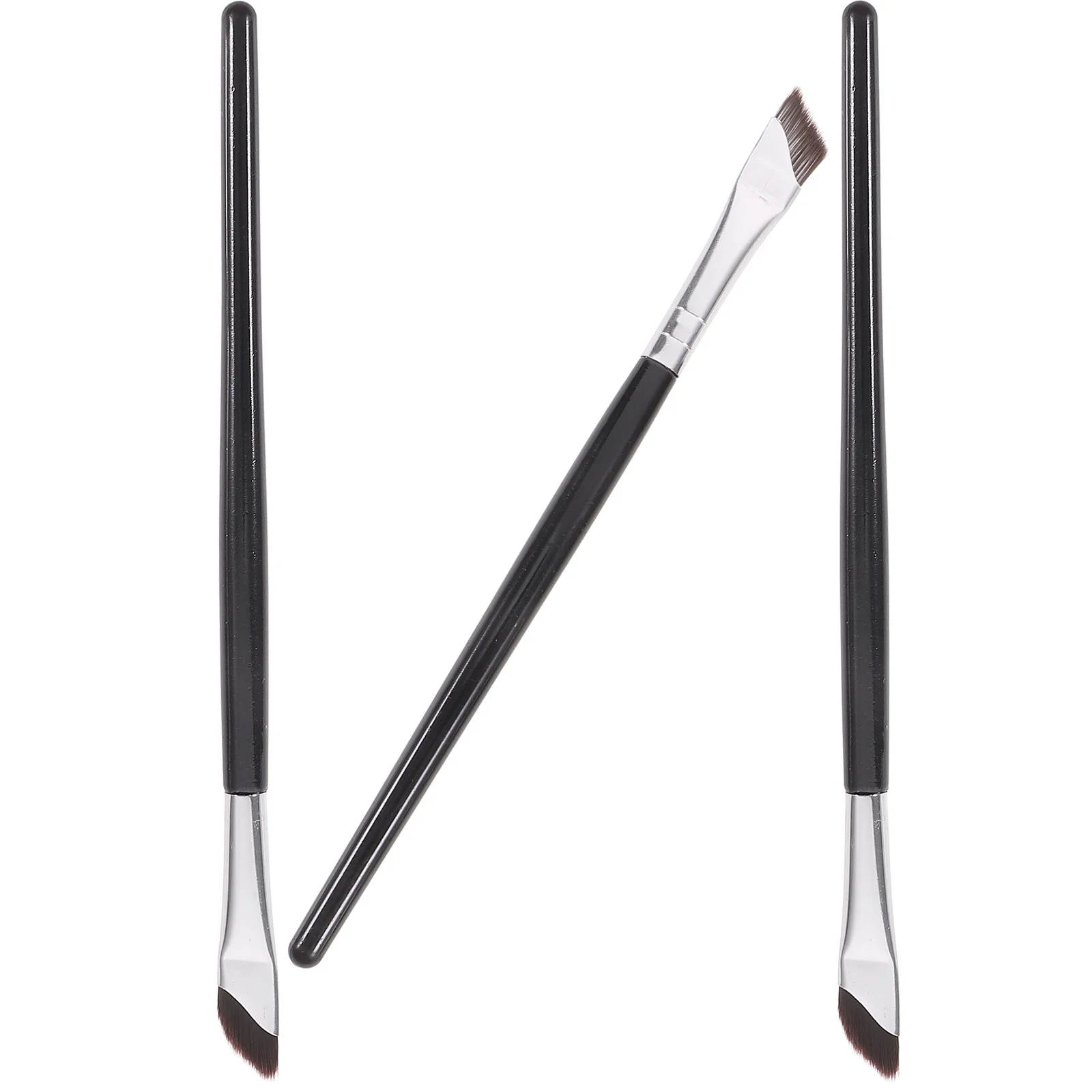 3개입 각진 아이라이너 브러시 세트 프리미엄 아이섀도우 및 눈썹 어플리케이터 도구 강력하고 사용하기 쉬운 데일리 키트