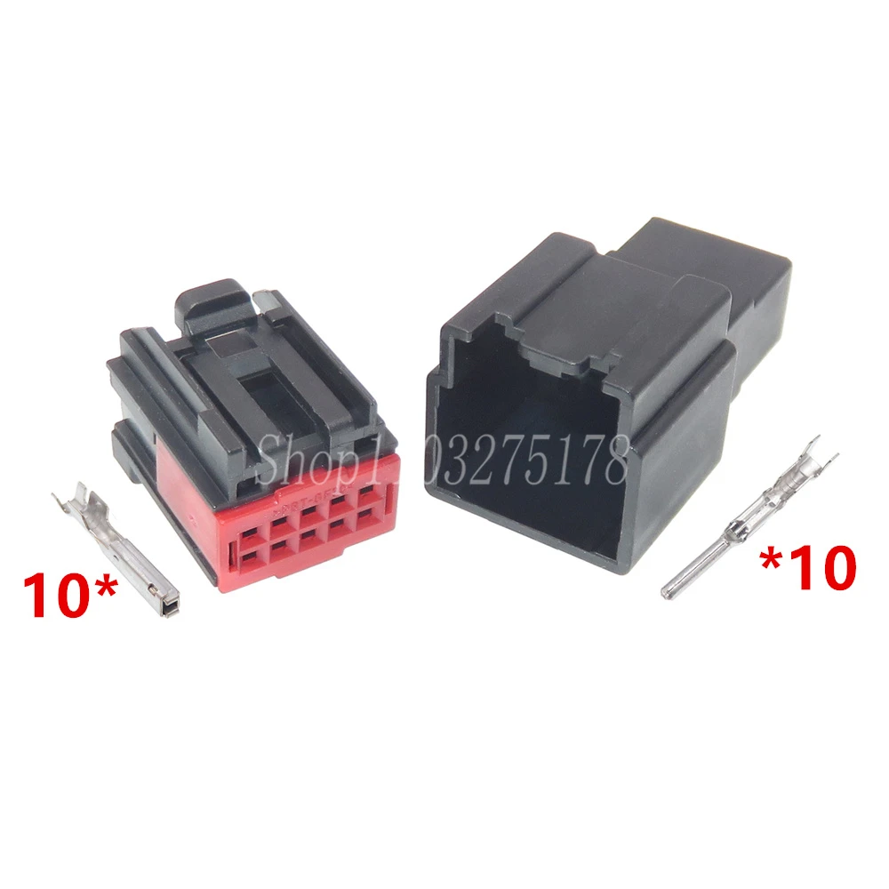 1 Set 10 Pin 1-1419158-4 Car Wire Sockets Automobile Cable Adapters Male Female Docking Electrical Connectors Auto Accessories