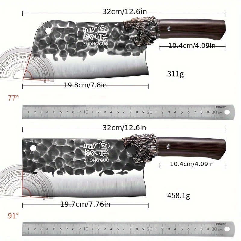 BAKULI Forged knife! A more artistic knife design! High hardness household kitchen knife!
