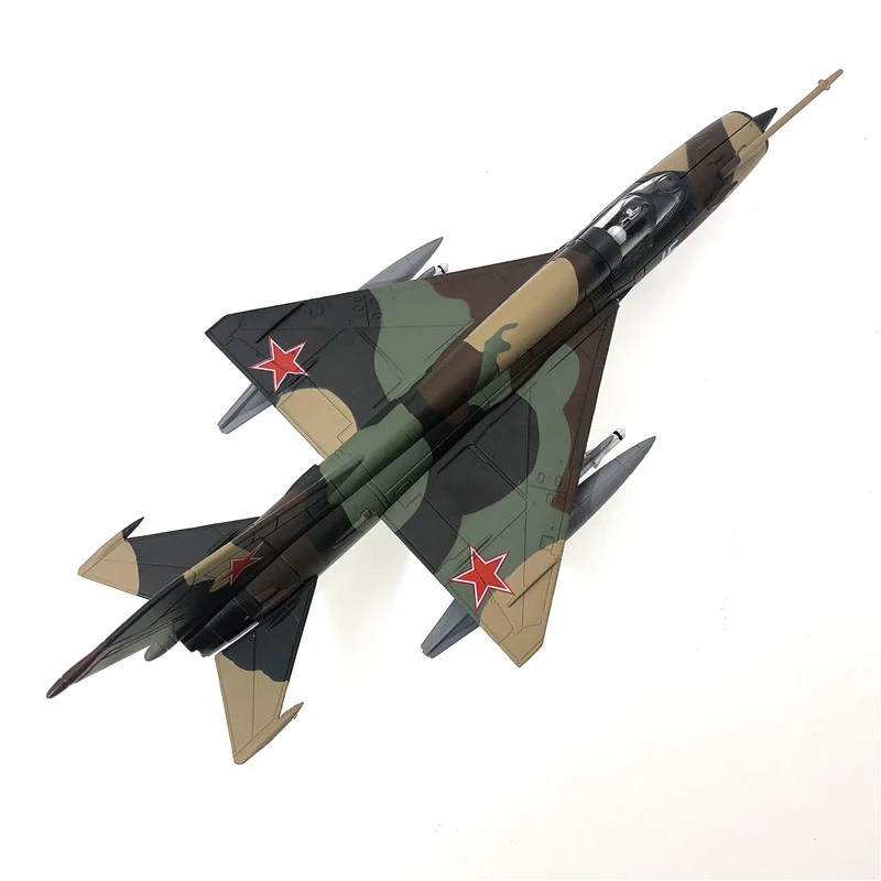 JASON TUTU Diecast Metal 1/72 Scale MiG-21 Fighter Military Model Airplane Adult Children Collectible For Display Show Gift