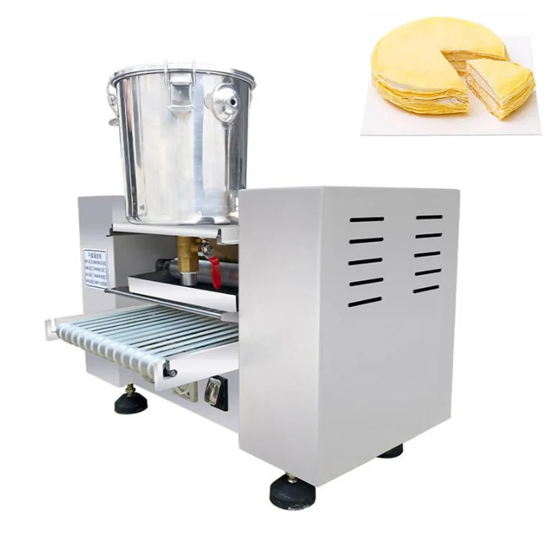 Commercial Electric Thousand Layer Cake Wrapper Crepe Making Machine 6/8/9/10 Inches Mini Egg Skin Machine