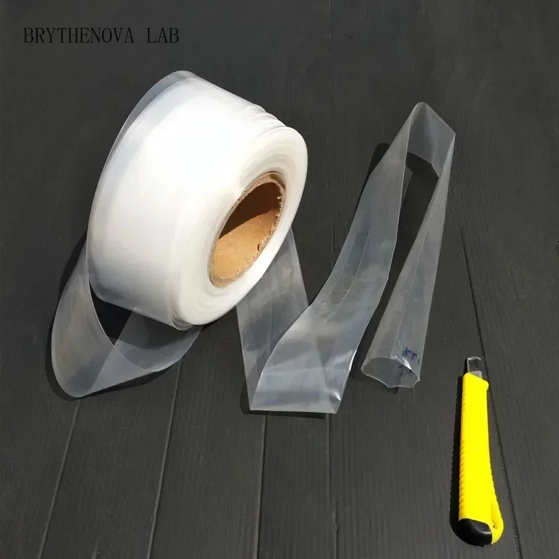 Image of 200 Meter PE-Rollenfolie Transparent 0,07mm Lange Streifen Plastiktüten Zylinder Unendliche Länge Hardware Schmalrohr Verpackungsbeutel Hülle
