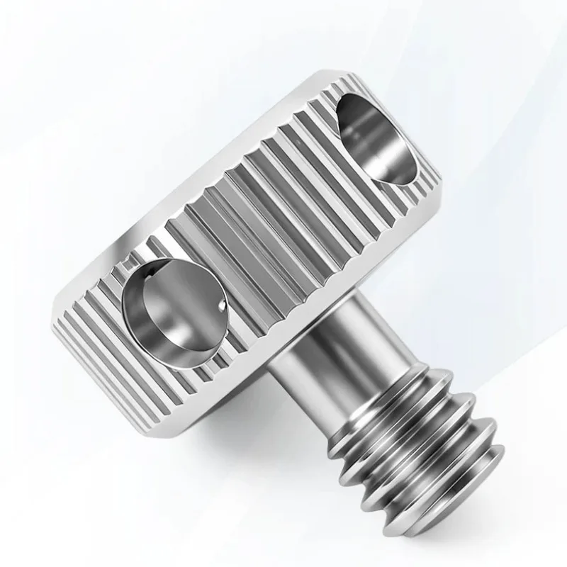 Stainless Steel 1/4-20 Knurled Thumb Screw Hollow Camera Quick Release Bolt for DSLR Tripod Head Ball Head Locking Accessories