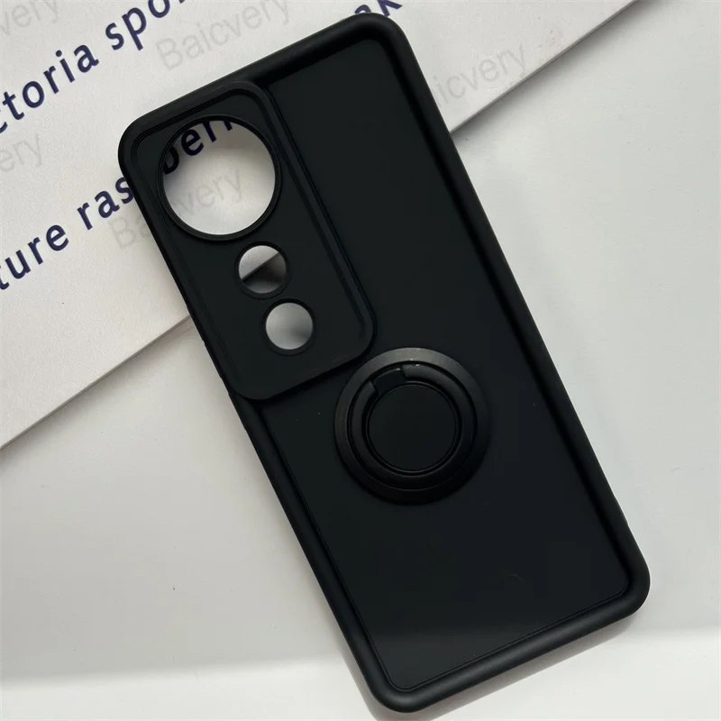 Capas For VIVO V40 5G V2348 V40 Pro V2347 With Bracket Soft TPU Colorful Matte Border Protection Lens Cover