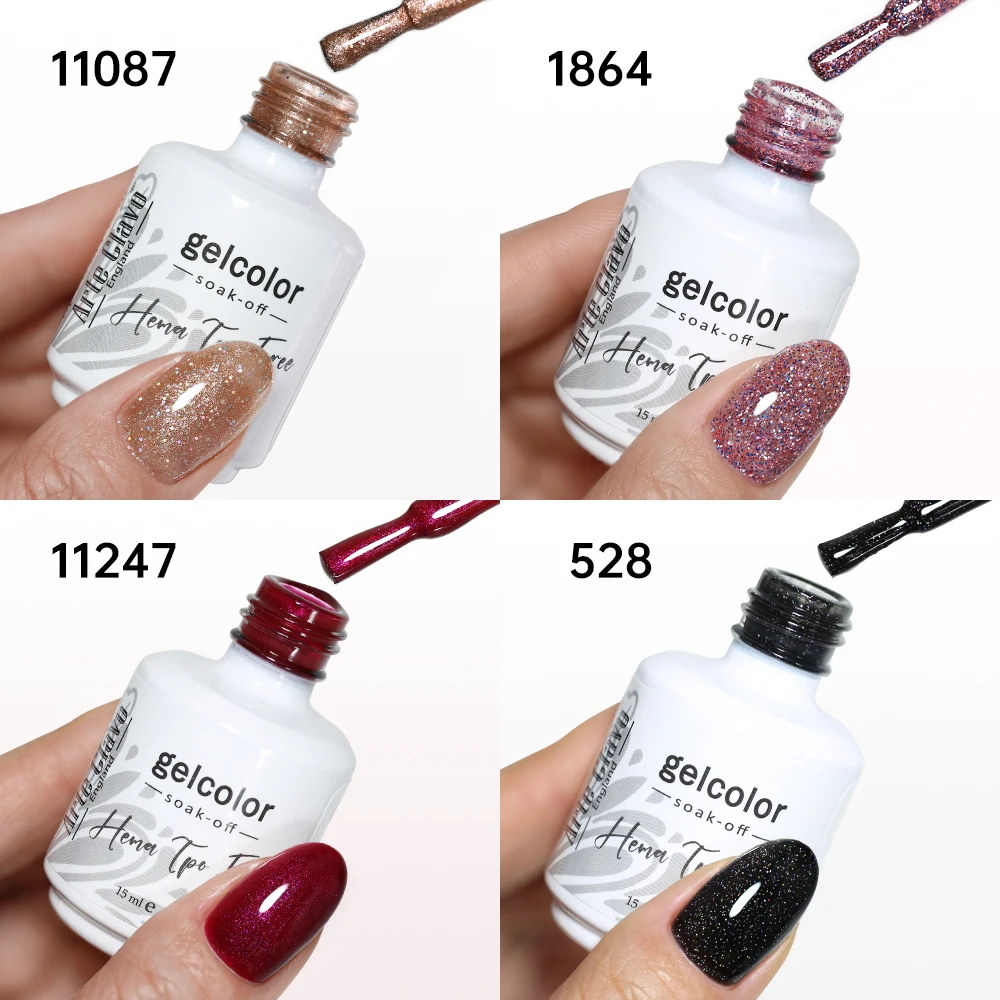 Esmalte em gel UV LED Arte Clavo HEMA TPO FREE 15ml, removível, semipermanente, para uso diário, cor universal para todas as estações, manicure.