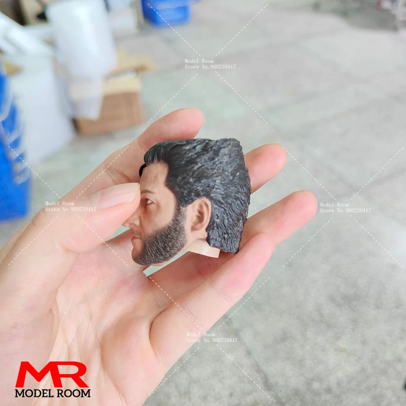 1/6 Hugh Jackman Head Sculpt Male Soldier Head Carving Model Fit 12\'\' Action Figure Body Dolls