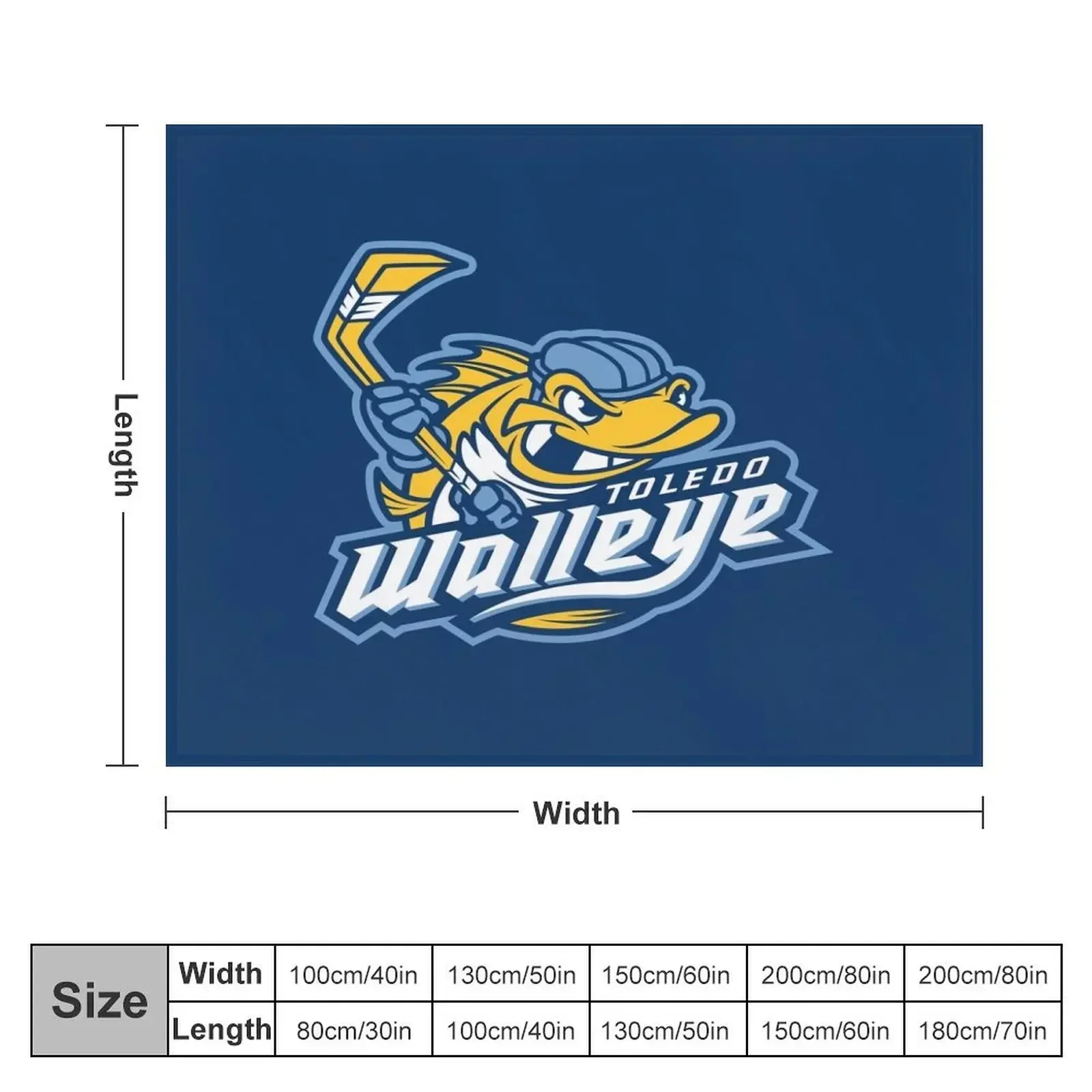 Toledo Walleye Throw Blanket warm winter Decoratives Furry Quilt Blankets