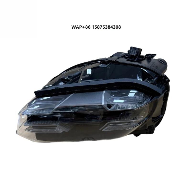 

Подходит для фар Porsche Taycan 9J1 Y1A Matrix 2020-2024 Taycan светодиодные левые и правые фары с синими бровями