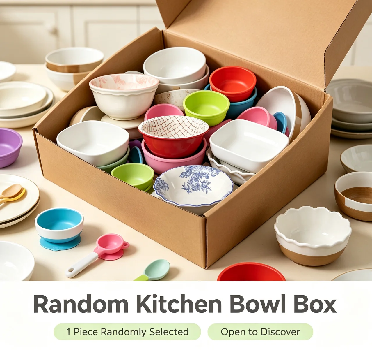 You Will Receive One Random Tableware Item In This Surprise Blind Box