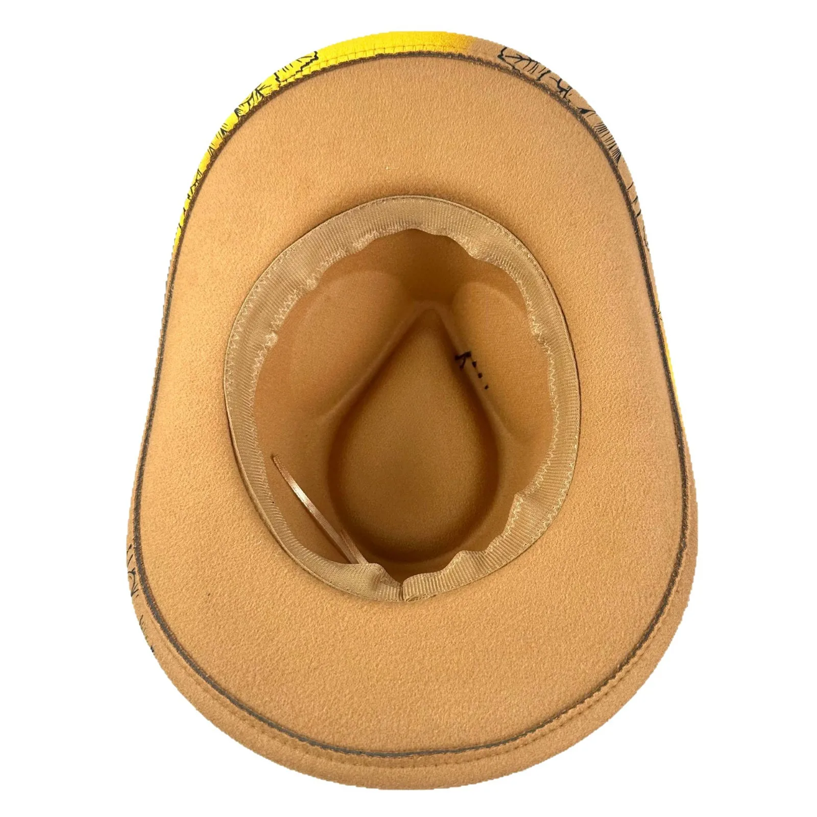 Gradiënt Spray Paint Brede Rand Cowboyhoed Verenlint Vilt Wol Fedora voor Vrouwen Feest Bruiloft 2025, Nieuwe Mode ​