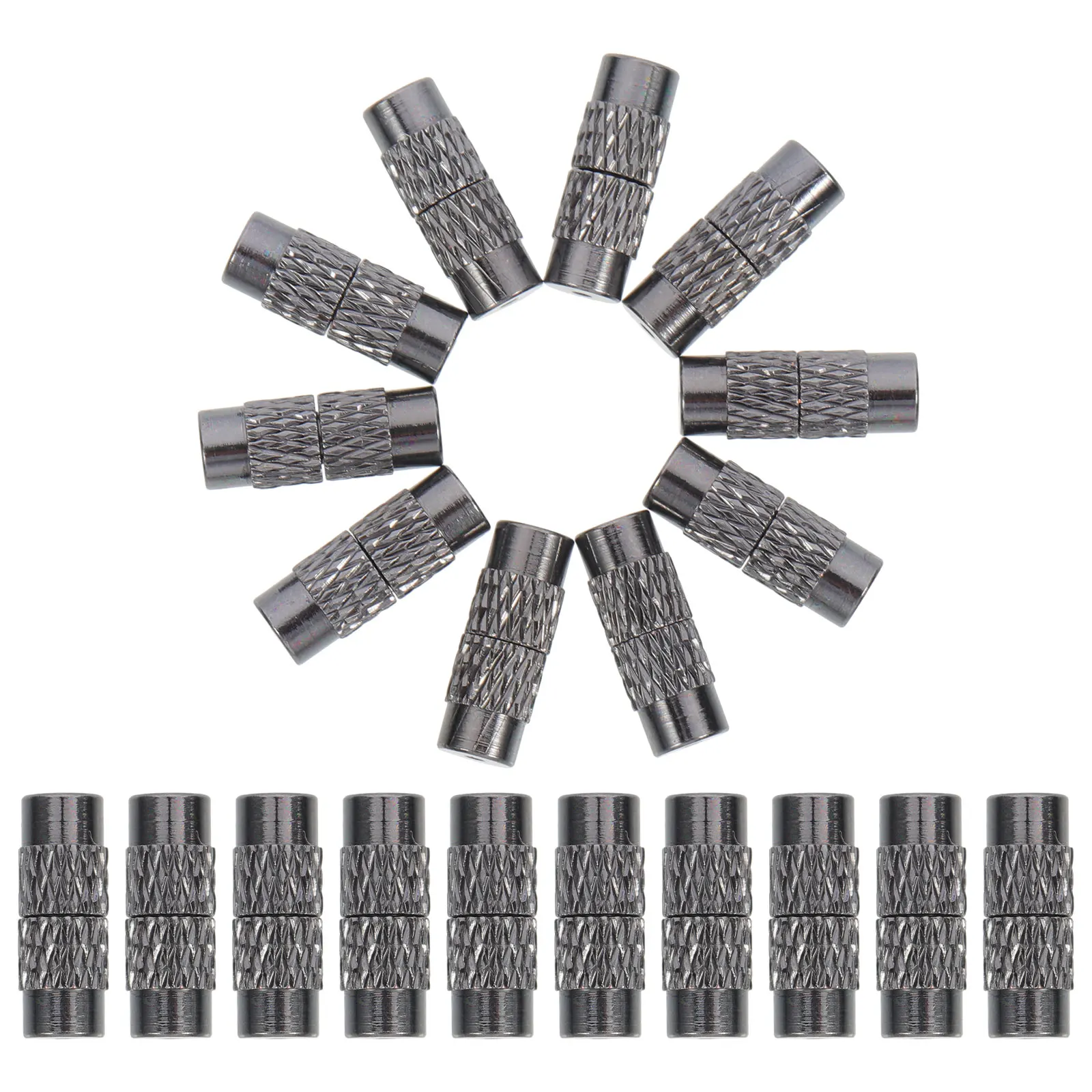

50pcs Screw Clasps Copper Jewelry Accessories Necklace Connector End Caps Fasteners Bracelet Buckles Jewelry Parts