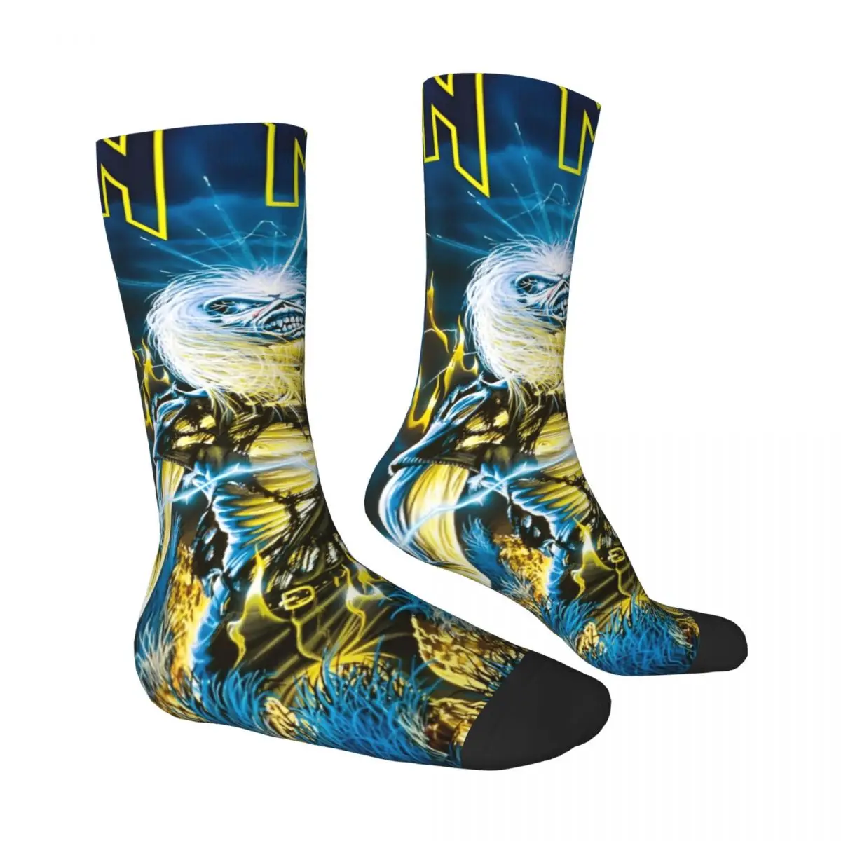 Iron Maidens Stockings Creazy Design Printed Funny Socks Autumn Anti Sweat Socks Men Outdoor Sports Soft Socks