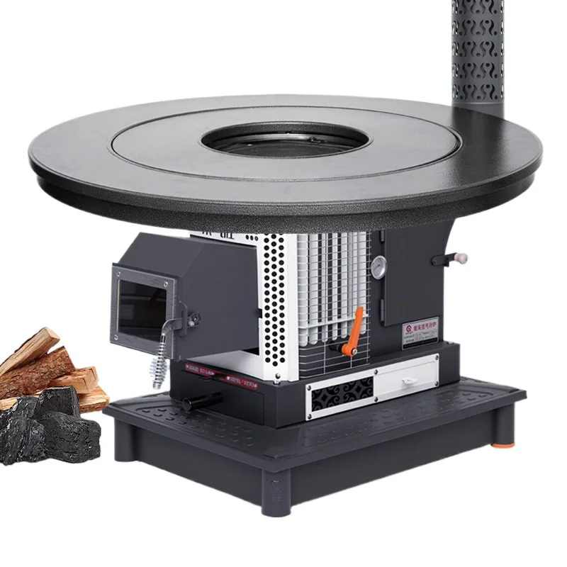 Extra thick flue 80 kg gasifier firewood and coal dual-purpose energy saving