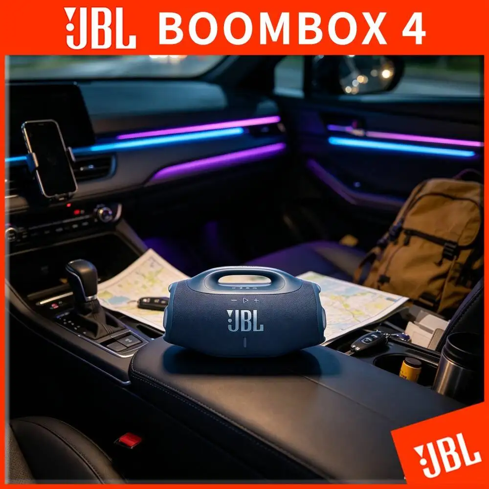 JBL BOOMBOX4 Deep Bass Portable Bluetooth Speaker Bass Boost Mode 24H Playtime Built-in Power Bank