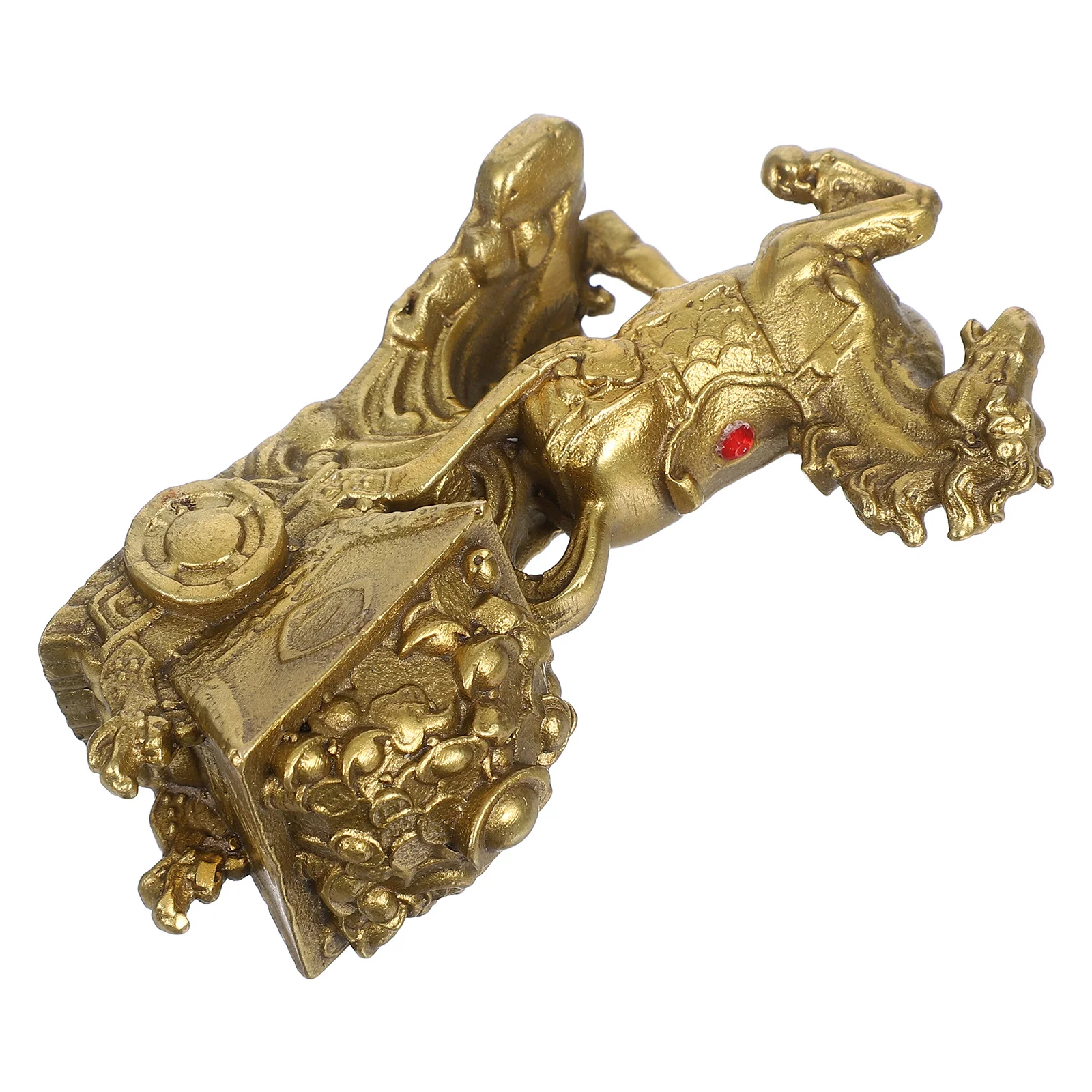 

Copper Vintage Horse Carriage Decor For Home Office Desk Tabletop Horse Figurines Statues Decoration Animal Sculpture